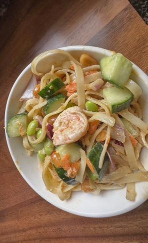 Thai Inspired Rice Noodle Salad