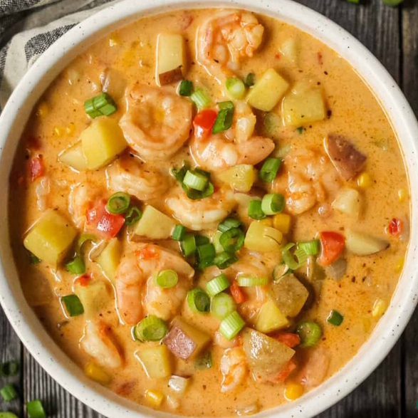 Cajun Corn and Shrimp Chowder